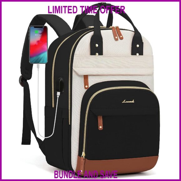 Large 17.3 Inch Laptop Backpack with USB Port, Waterproof Travel Daypack main image 5